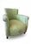 Moroccan Hand-Tailored Moroccan Sabra Silk Club Chair For Sale - Image 3 of 9