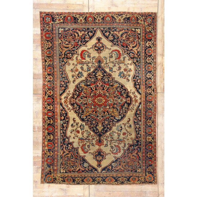 Late 19th Century Persian Mohtasham Kashan Rug - 06'09 X 10'02 For Sale - Image 10 of 10