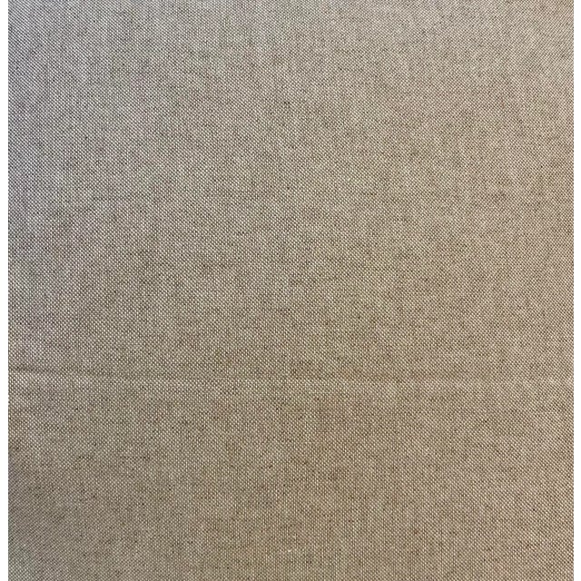 Tan 20” Square Pillow Printed With a Variety of Chickens - Made in U K For Sale - Image 8 of 9