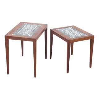 Vintage Nesting Tables by Severin Hansen for Haslev Møbelsnedkeri, 1960s, Set of 2 For Sale