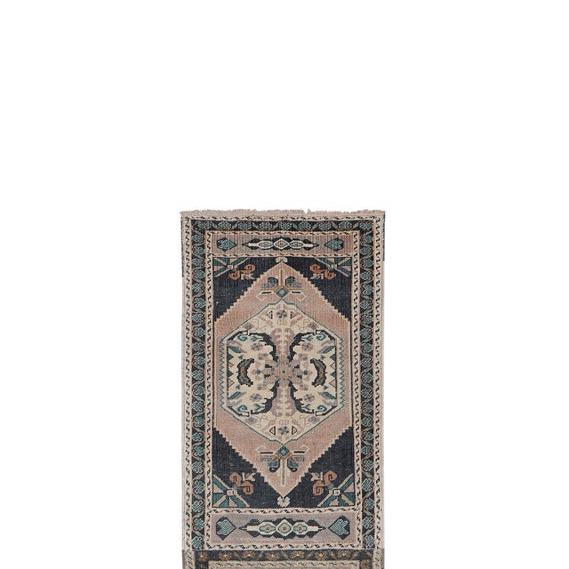 Mid-Century Modern Turkish Narrow Runner 1'9'' X 6'6'' For Sale - Image 3 of 10