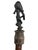 African Vintage African Baule Wall Hanging Broom With Standing Figure 28" H For Sale - Image 3 of 9