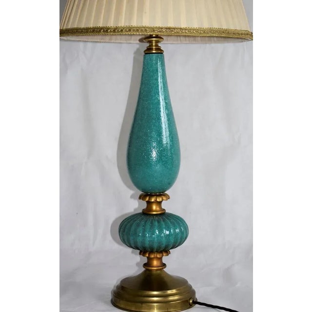 Metal Foam Glass Table Lamp by Napoleone Martinuzzi for Venini, 1930s For Sale - Image 7 of 9