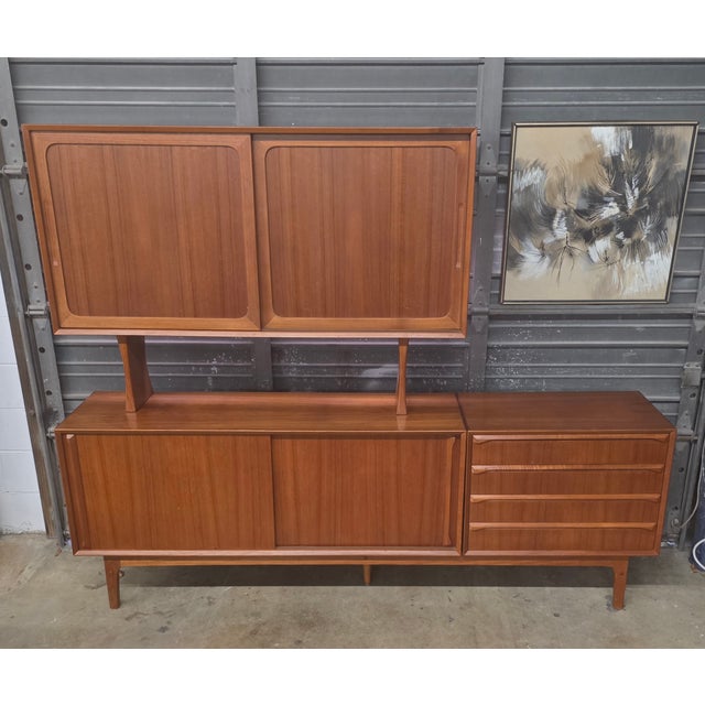 1950s Modular 3 Piece Danish Teak Hutch For Sale In Richmond - Image 6 of 12