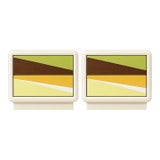 Mid Century Post Modern Set of Nightstands For Sale