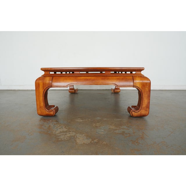 Brown Vintage Century Furniture Burlwood Coffee Table For Sale - Image 8 of 13