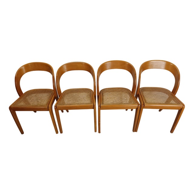 Gondola Chairs from Baumann, 1980s, Set of 4 For Sale