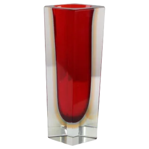 Murano Art Glass Vase by Mandruzatto