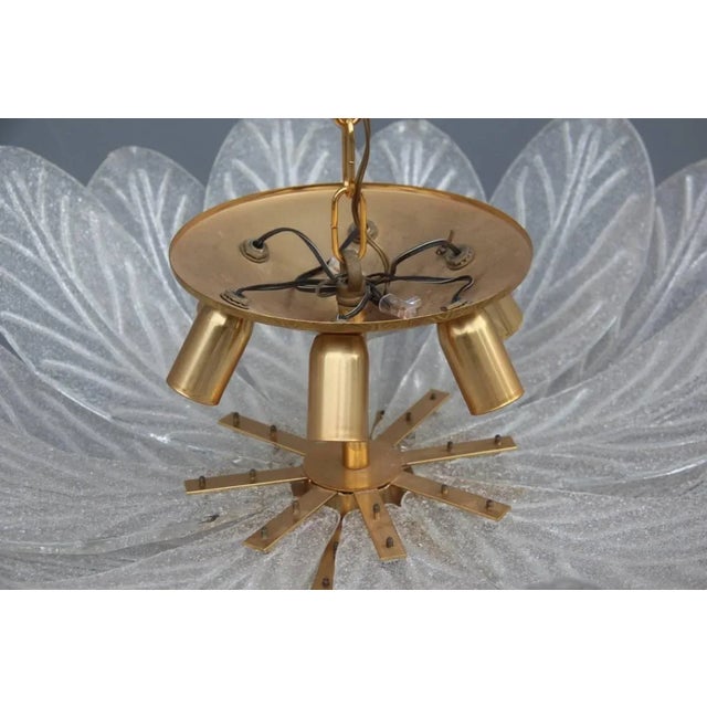 Italian Murano Glass Chandelier, 1970s For Sale - Image 10 of 11