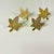 1980s Vintage Boho Chic Adirondack Arts & Crafts Rustic Brass Maple Leaf Napkin Rings - Set of 4 For Sale - Image 13 of 16