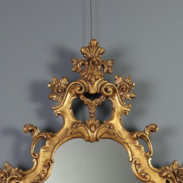 Giltwood Mirror in the style of Barocchetto For Sale - Image 4 of 9