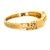 1960s Vintage 14k Gold Diamond and Opal Hinged Bangle Bracelet For Sale - Image 5 of 12