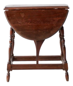 Vintage Colonial Style Drop Leaf Side Table