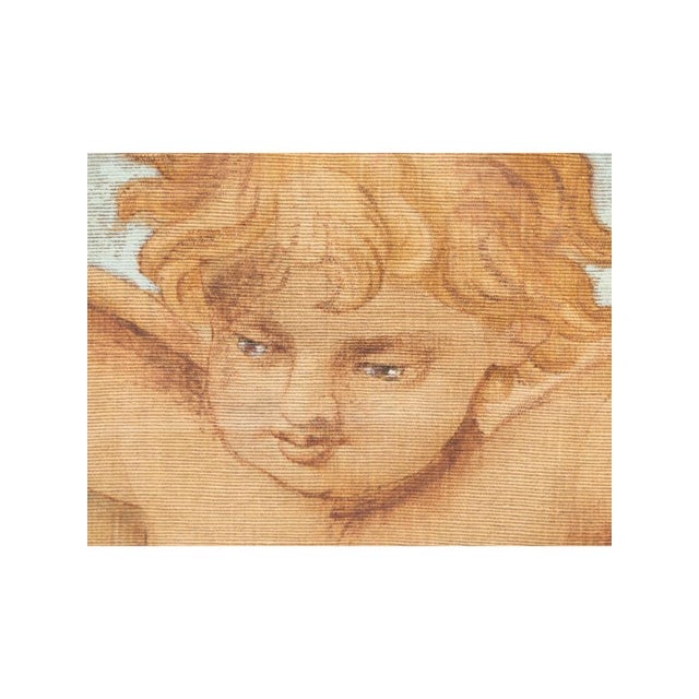 18th Century Italian Devotional Painted Tapestry For Sale - Image 13 of 18