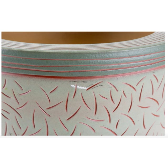 Emily Rossheim Vintage Large Sgraffito Terracotta Ceramic Vase Sculpture For Sale In New York - Image 6 of 12