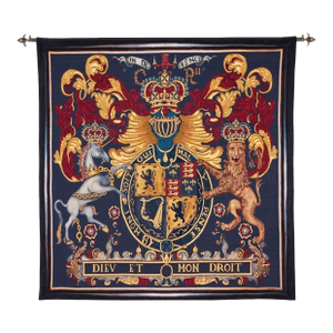 The Stuart Crest Loom Woven Tapestry - 78 X 78 Cm (2'7" X 2'7") - Requires Rod Size 2