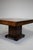 Brown Art Deco Walnut Burl Dining Table with Marble Base Details, 1930s For Sale - Image 8 of 13