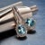 Natural Aquamarine Diamond Dangle Earrings 14k W Gold 2.55 TCW Certified For Sale - Image 12 of 12