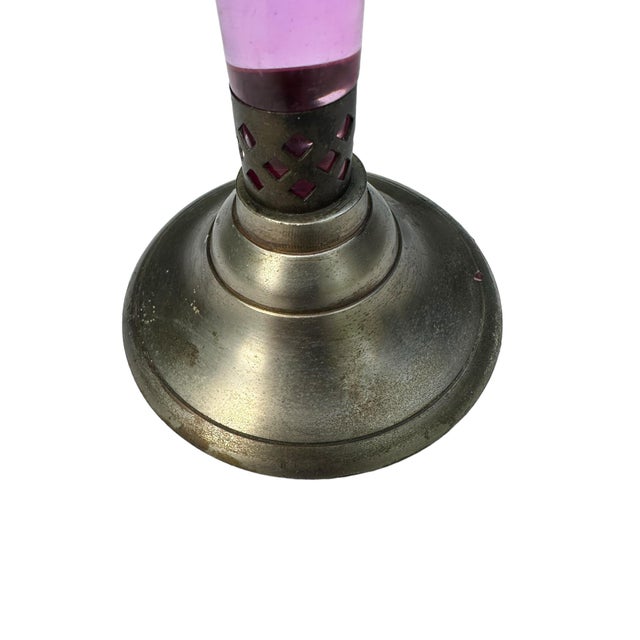 1930s Bakelite Chrome and Bakelite Candle Stick, New Orleans For Sale - Image 4 of 8