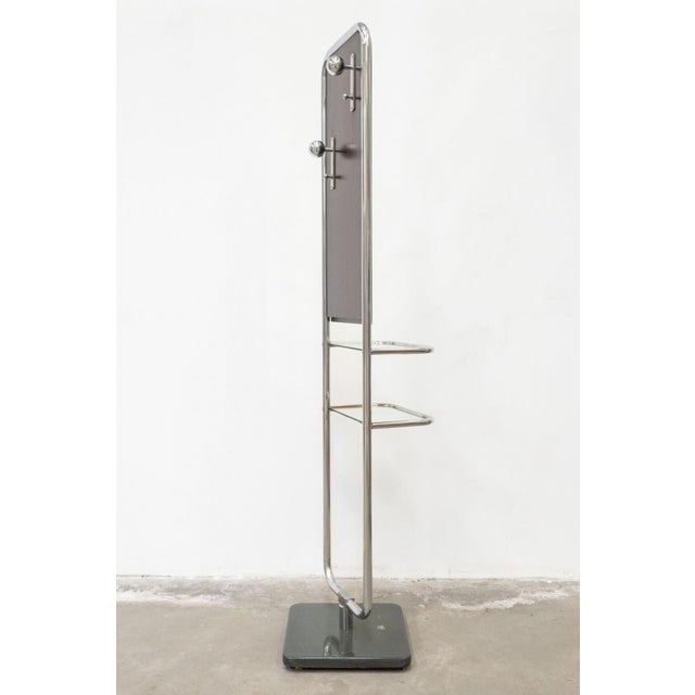 Rotating Mirror with Shelves and Coat Hanger, 1970s For Sale - Image 13 of 14