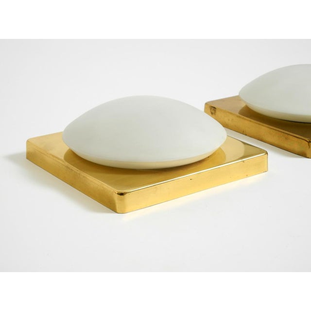 Vintage Brass Wall Lamps by Rolf Krüger for Heinz Neuhaus Leuchten, 1970s, Set of 2 For Sale - Image 10 of 18