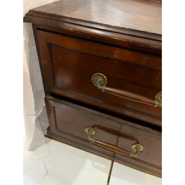 Late 19th Century 19th Century Vintage Mahogany Drapery Shop Drawers & Brass Hardware For Sale - Image 5 of 13