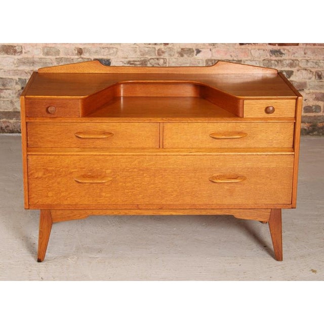 Mid Century G-plan Brandon range oak dressing table, circa 1950s. Excellent original condition, cleaned and polished. The...