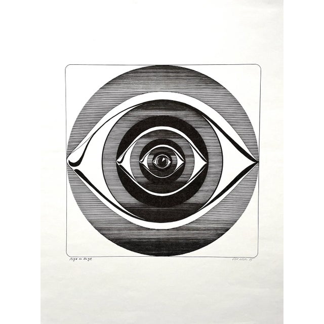 C. Keller, Auge Um Auge, 1975, Print For Sale - Image 4 of 7