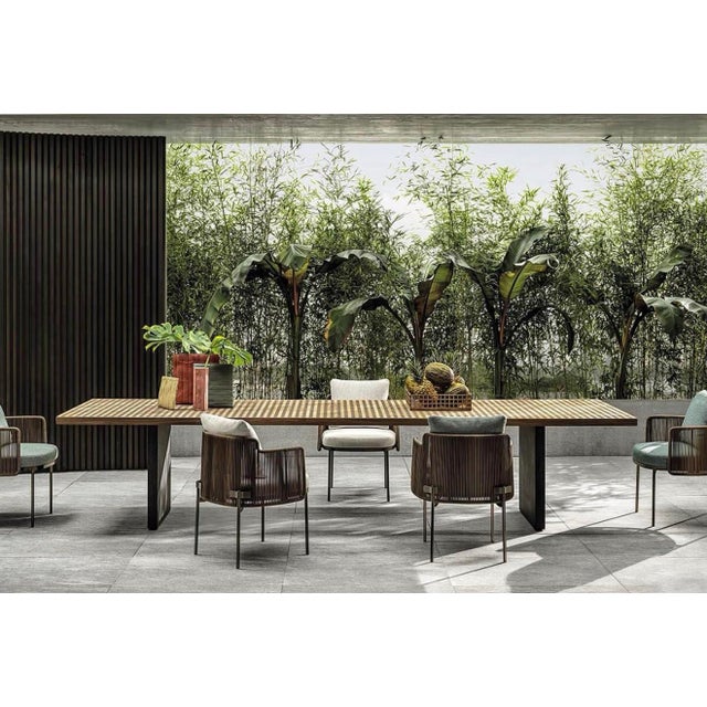 Modern Minotti Tape Cord Armchair For Sale - Image 3 of 8