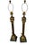 Metal Vintage Chapman Lamps, Heavy Brass Columns and Heavy Marble Bases. New Wire and Socket - Pair For Sale - Image 7 of 7