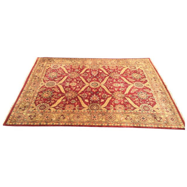 Red & Gold Traditional Rug 8′6″ × 10′ Chairish