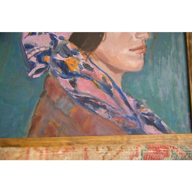 Old New House Grace B. Keogh Painting "Portrait of Melissa" For Sale - Image 4 of 6