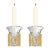 Postmodern Pair of Handblown Glass Candle Sconces For Sale - Image 3 of 13