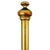 Antique English Victorian Solid Brass Full Size Headboard, Tall Post, 100% Brass, Arched Scrollwork C. 1890s For Sale - Image 9 of 13