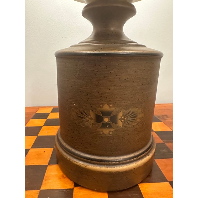 Mid-Century Modern Vintage Ship in a Bottle Lamp With Newly Covered Shade For Sale - Image 3 of 9