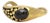Signed Mid-Century Stephen Burr Brutalist Cast Brass & Agate Cabochon Bracelet For Sale