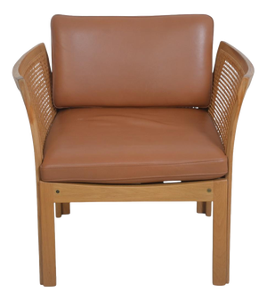 Plexus Chair in Cognac Leather by Illum Wikkelsø, 1970s