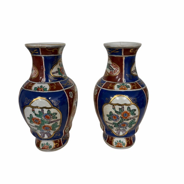 Late 20th Century Andrea by Sadek Imari Vase -a Pair For Sale - Image 5 of 8