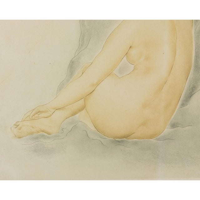 Female Nude Study Watercolor Drawing by Rotislaw Racoff, Circa 1940 For Sale In Atlanta - Image 6 of 14