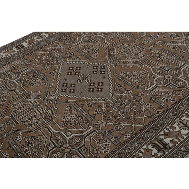 Transitional Vintage Persian Rug With Brown and Gray Transitional Patterns by Rug & Kilim For Sale - Image 3 of 7