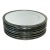 8 Piece Arte Italica Tuscan Pewter Rim Dinner Plates For Sale