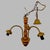 Vintage Three-Arm Wooden Pendant Light For Sale - Image 9 of 9