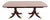 Smith & Watson Regency Banded Mahogany Double Pedestal Extension Dining Table, Newly Refinished For Sale