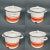 Vintage 1970s-80s Soviet Mid-Century Modern Orange Enamelware Pot With Lid For Sale - Image 4 of 13