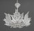 Transparent Lalique Crystal "Champs-Elysees" Two-Tier Chandelier For Sale - Image 8 of 13