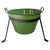 Green Vintage Hungarian Green Enamel Tub W/Iron Stand For Sale - Image 8 of 10