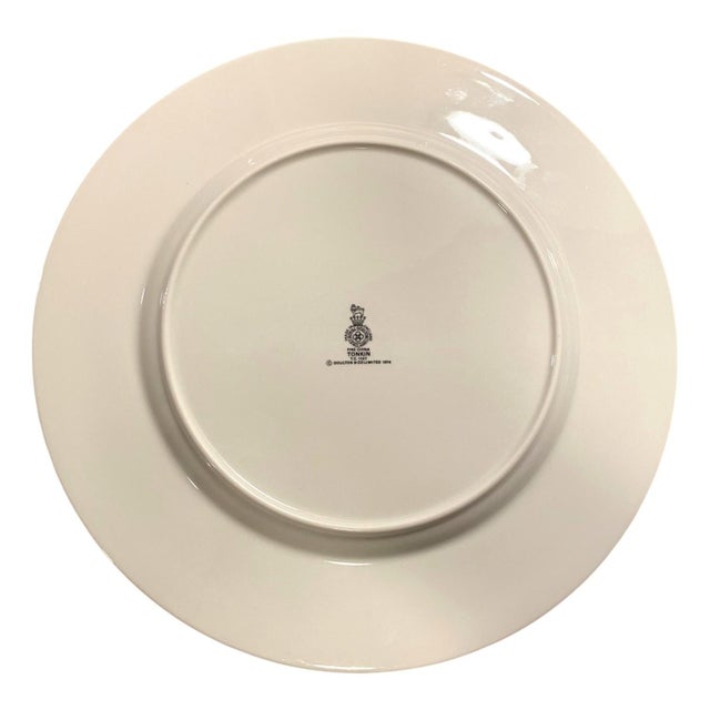Ceramic 1970s Royal Doulton Tonkin with Indian Tree Dinner Plates - Set of 13 For Sale - Image 7 of 8