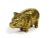 Vintage Brass Pig Family Animal Figurines Model With Marble Stone Base - 5 Pieces For Sale - Image 4 of 9