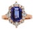 1.62ct Tanzanite & Diamond Ring in Solid 14k Gold – Emerald Cut 8×6mm For Sale