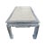 Vintage Swedish Blue-Grey Wash Wood Coffee Table With Ming Style Leg and Shagreen Top For Sale - Image 11 of 17